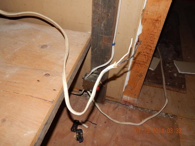 Loose electrical wires